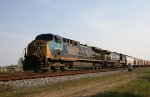 CSX 7 & 422 lead a train southbound